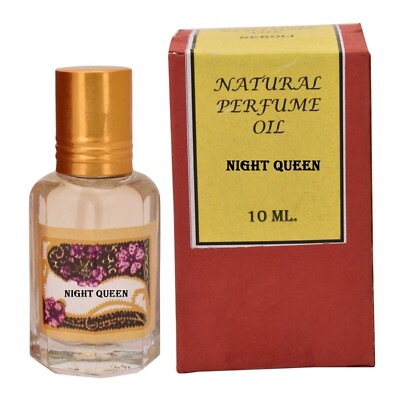 Natural perfume oil long lasting Night Queen fragrance, Roll on Attar 10ml
