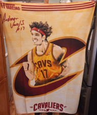 ANDERSON VAREJAO CLEVELAND CAVS CAVALIERS BLANKET NBA NEW IN BAG W/PROGRAM 2015