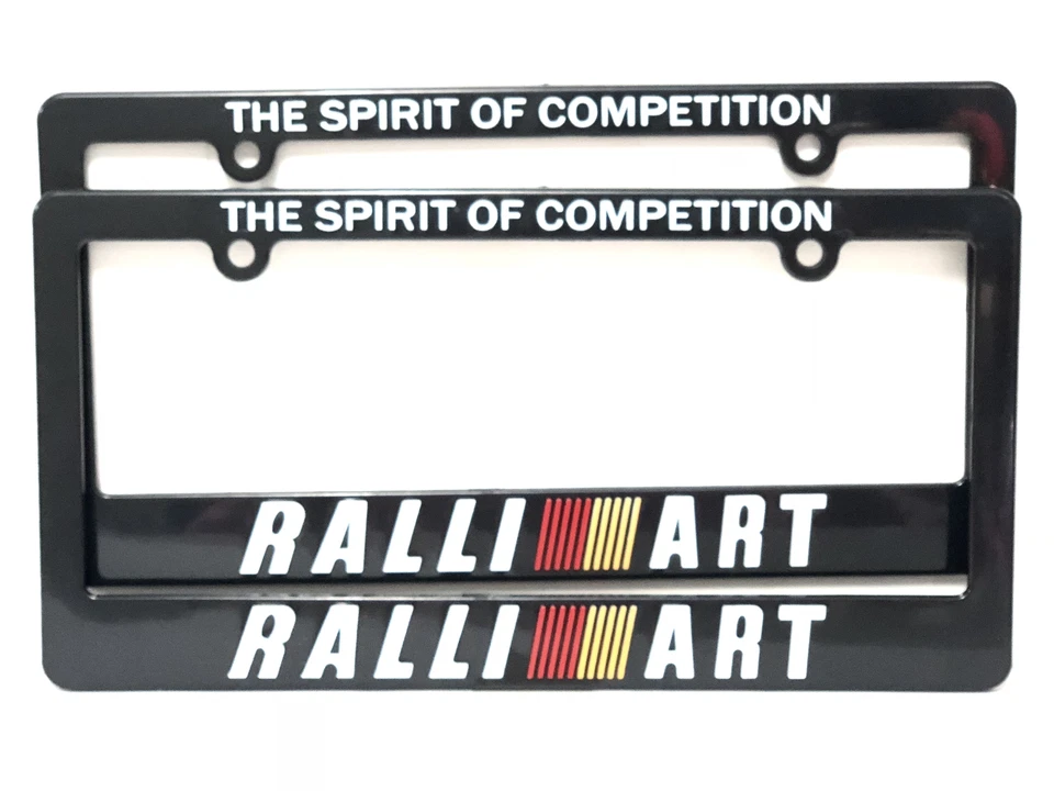 Marco de matrícula X2 RALLIART para MITSUBISHI LANCER EVOLUTION 7 8 9 X GALANT Foto 2 de 4