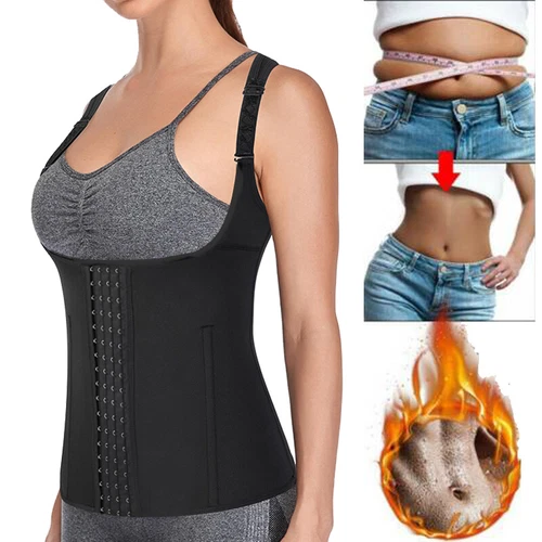 Women Slimmer Body Shaper Waist Trainer Underbust Cincher Corset Vest Shapewear - Afbeelding 1 van 32