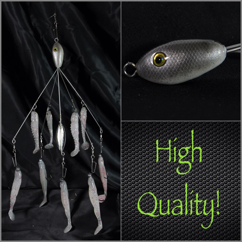 ELEMENTAL LURES Alabama/Umbrella Rig( Mini Bait Ball) 9 baits!!! High Quality Components
