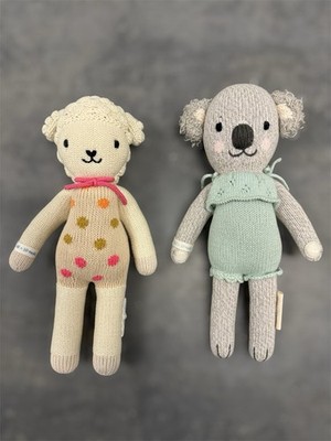 Cuddle And Kind Mint Claire Koala & Lucy Lamb Lot Of 2 Plush
