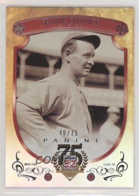 2014 Panini Hall of Fame Red Shield 40/75 Frank Chance #15 HOF Shield 3xy