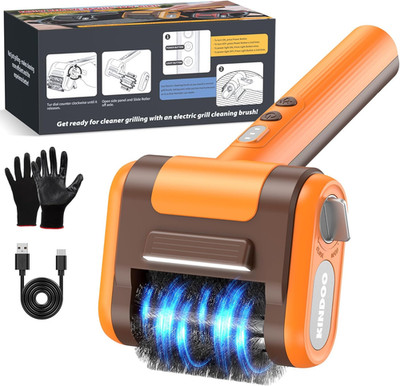 Electric Grill Brush Bristle for Outdoor Grill, Grill Cleaning Brush Rechargeabl