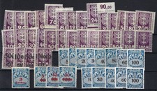 A) Danzig Portomarken Mi 1-47 ** (ohne 38) 40-42 gep. BPP, ME 729&euro;, (TT05325)