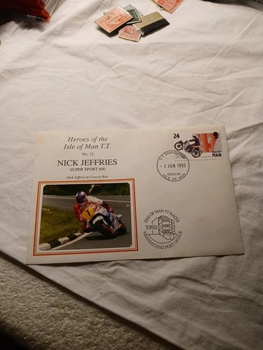 Isle of Man-1993-NICK JEFFRIES-#12-HEROES OF THE ISLE OF MAN T.T. RACES- FDC A5