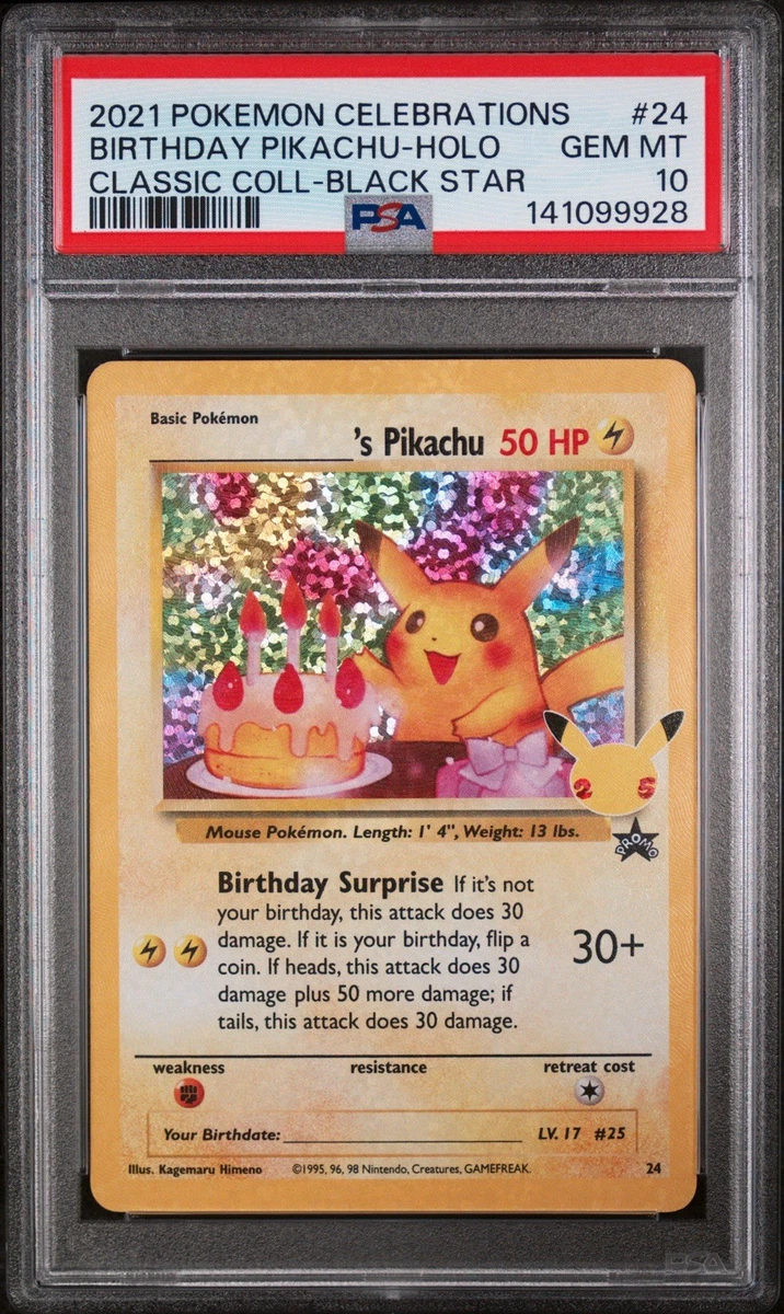 Collectible Individual Grade 10 Pikachu Pokémon TCG Card Games in