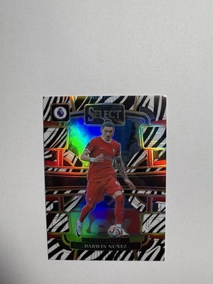 2023-24 Panini Select Premier League Darwin Nunez Zebra Prizm 25/25 Liverpool