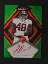 2022 Wild Card Auto Mania #AM-D35 Phidarian Mathis Auto Green Lazer Alabama