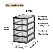 A4 Plastic Storage Drawers Draw Tower Unit Office Desktop Tabletop Home School