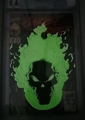 Glow In The Dark Ghost Rider #15 CGC Graded 9.6 (Marvel Comics July 1991)