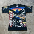 1998 Dale Jarrett X DC Comics Batman All Over Print NASCAR Shirt Men M Vtg