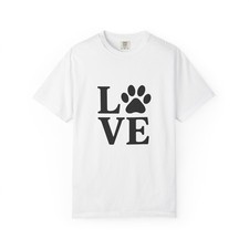 T-shirt unisex Love Paw, regalo amante dei cani, camicia stampa animalier, abbigliamento casual, animali domestici [...]