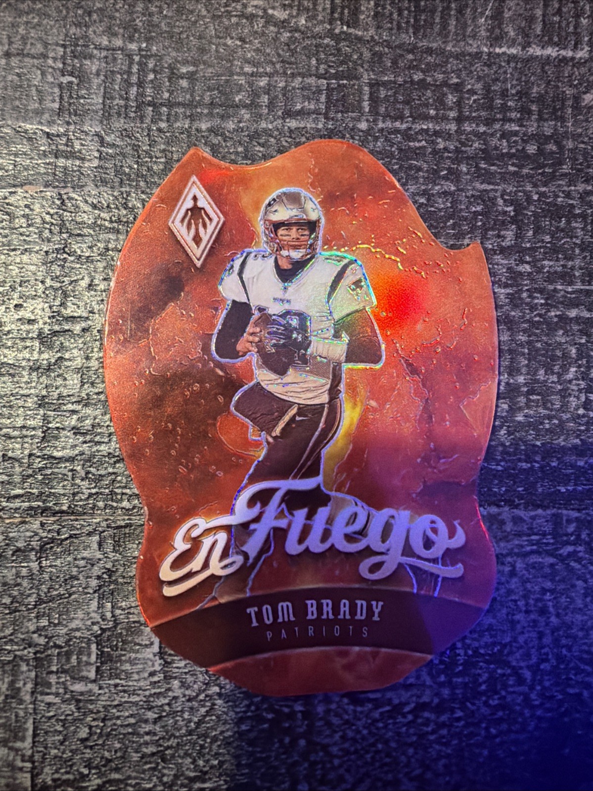 2020 Tom Brady Phoenix En Fuego Case Hit 🔥 🔥 SSP In Patriots Uniform, Shipped