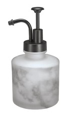 Kleine Wolke Seifenspender MARMOR Anthrazit Glas Stein-Optik Spender Bad 310ml