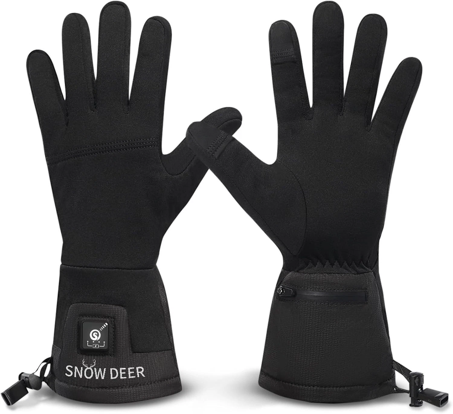SNOW DEER Black Heated Thin Inner Glove Liners Touchscreen Rechargeable S
Opens in a new window or t
