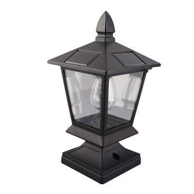 Solar Garden Light Waterproof Decorative Pillar Lamp For Home Garden BAK