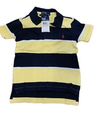 NWT Polo Ralph Lauren Boys Big Pony Logo Mesh Cotton Shirt Preppy Beach size 2T