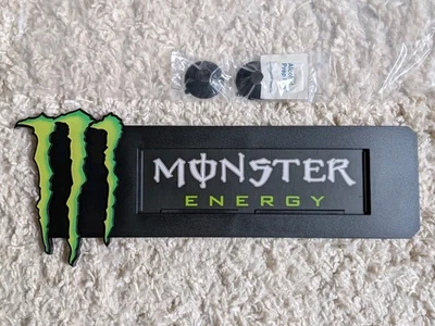 Monster Energy Official Glass Door Sign Advertisement NEW Unused Rare - Image 1 of 4
