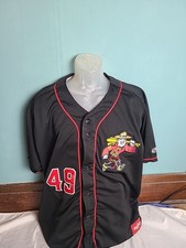 Rawlings Vancouver Canadiens #49 Baseball Game Jersey Size 2XL MiLB Blue Jays