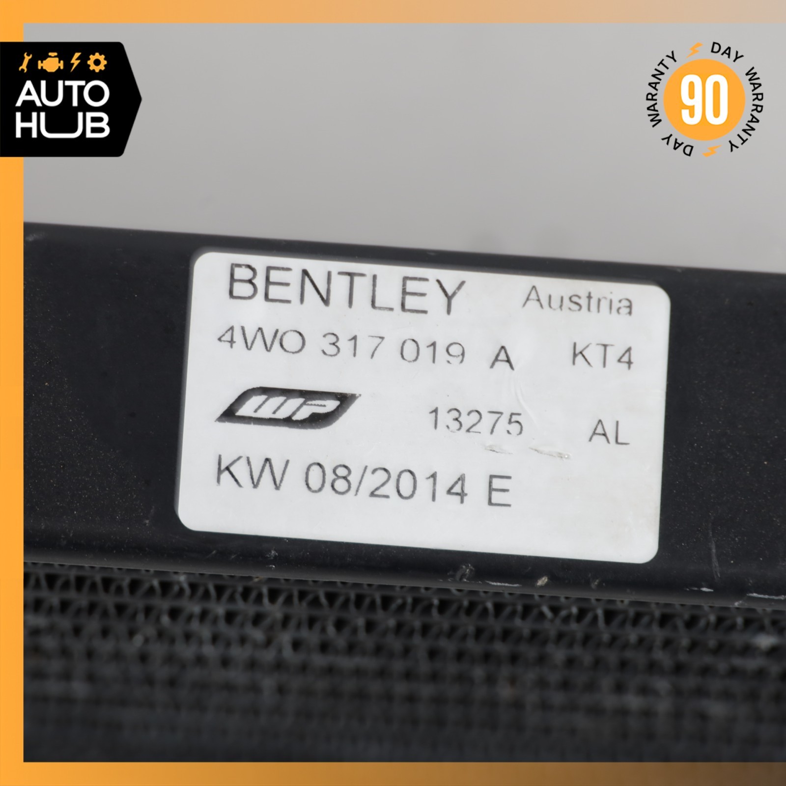 13-18 Bentley Flying Spur GT 4.0L Transmission Oil Cooler Radiator w/ Line OEM