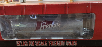 Atlas HO French's Advertising Box Car Freight Car Gray/Red/Black Analog
