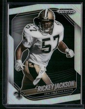 2025 Panini Prizm Black #95 Rickey Jackson Prizms Silver
