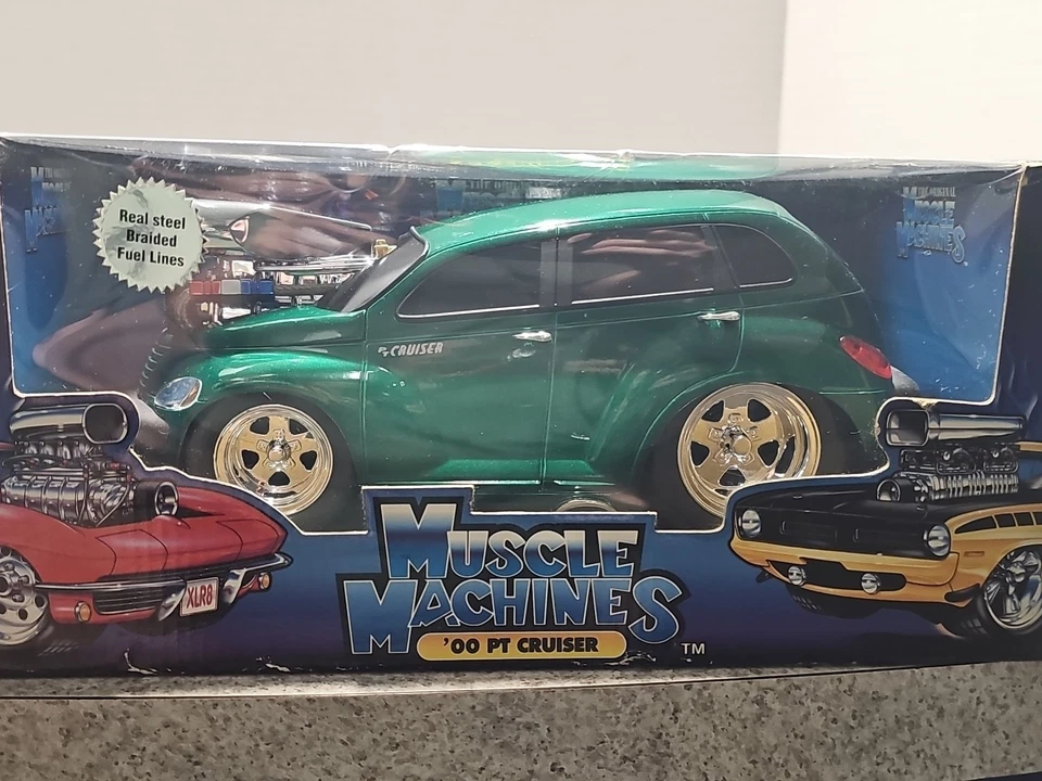 Vntg Rare 2001 Muscle Machines Green 2000 PT Cruiser 1:18 Die-Cast Car - Image 2 of 4
