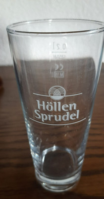Glas Höllen Sprudel +0,2l rastal +H.14,5+Öffn. 6 cm+Sammler