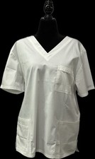 Cherokee Workwear White Scrub Top Size Large