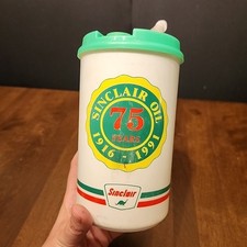 Sinclair Oil 75 Years 32oz. Thermo Mug. Hot/ Cold Refill Travel Cup