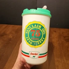 Sinclair Oil 75 Years 32oz. Thermo Mug. Hot/ Cold Refill Travel Cup