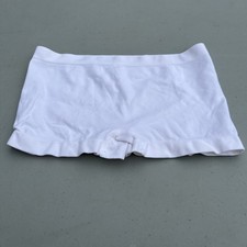 VTG Secret Treasures White Smooth Boxer Style Panties Womens Small