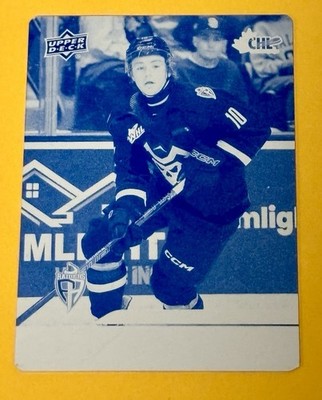 1/1 Daxon Rudolph 2024-25 Upper Deck CHL #176 Print Plate RC Prince Albert WHL