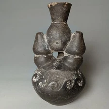 Rare Pre-Columbian Chimu Stirrup Vessel  Vessel South Latin American Antiques
