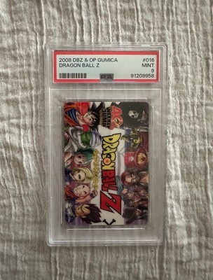 ONE PIECE &DRAGON BALLシール 2008 Dragon Ball Z x One Piece Gumica 40th #016 RARE PSA 9 Bandai