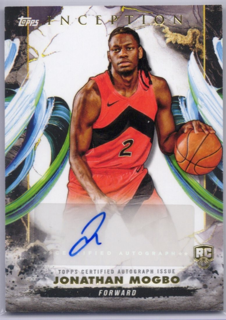 2024-25 Topps Inception Jonathan Mogbo Rookie Auto RC #RA-JM Toronto Raptors