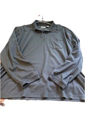 Men's XXL Haggar Grey Long Sleeve Shirt Button Down