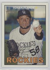 2016 Topps Heritage Yohan Flande #298 1v7