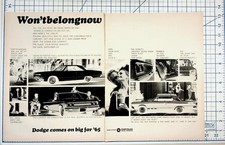 1965 Dodge Polara Coronet Dart Original Magazine Ad Vintage Car Auto Ephemera
