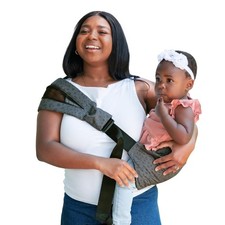 Boppy ComfyHold Cross-Body Hip Baby Carrier - Light, Compact, and Breathable wit