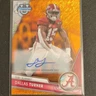 Topps 2023 Bowman University Chrome Dallas Turner Alabama Orange Auto #51 20/25