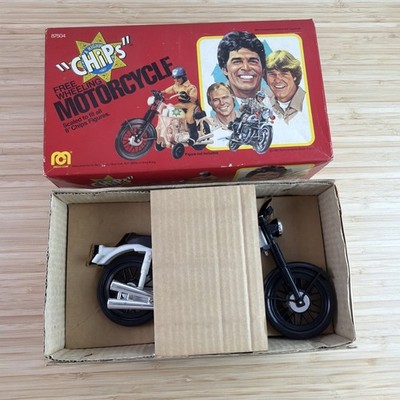 80s ミルキーウェイ缶80年代ヴィンテージアメトイ Vintage “CHiPs” Free wheeling Motorcycle Ideal Toys Mego 1980 With