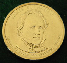 2008-P PRESIDENT JAMES BUCHANAN PRESIDENTIAL DOLLAR UNCIRCULATED $1 2008P