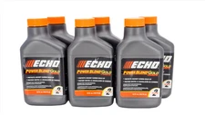 GENUINE ECHO POWER BLEND GOLD 6 PACK, 5.2 OZ BOTTLE 50:1 2 GALLON MIX