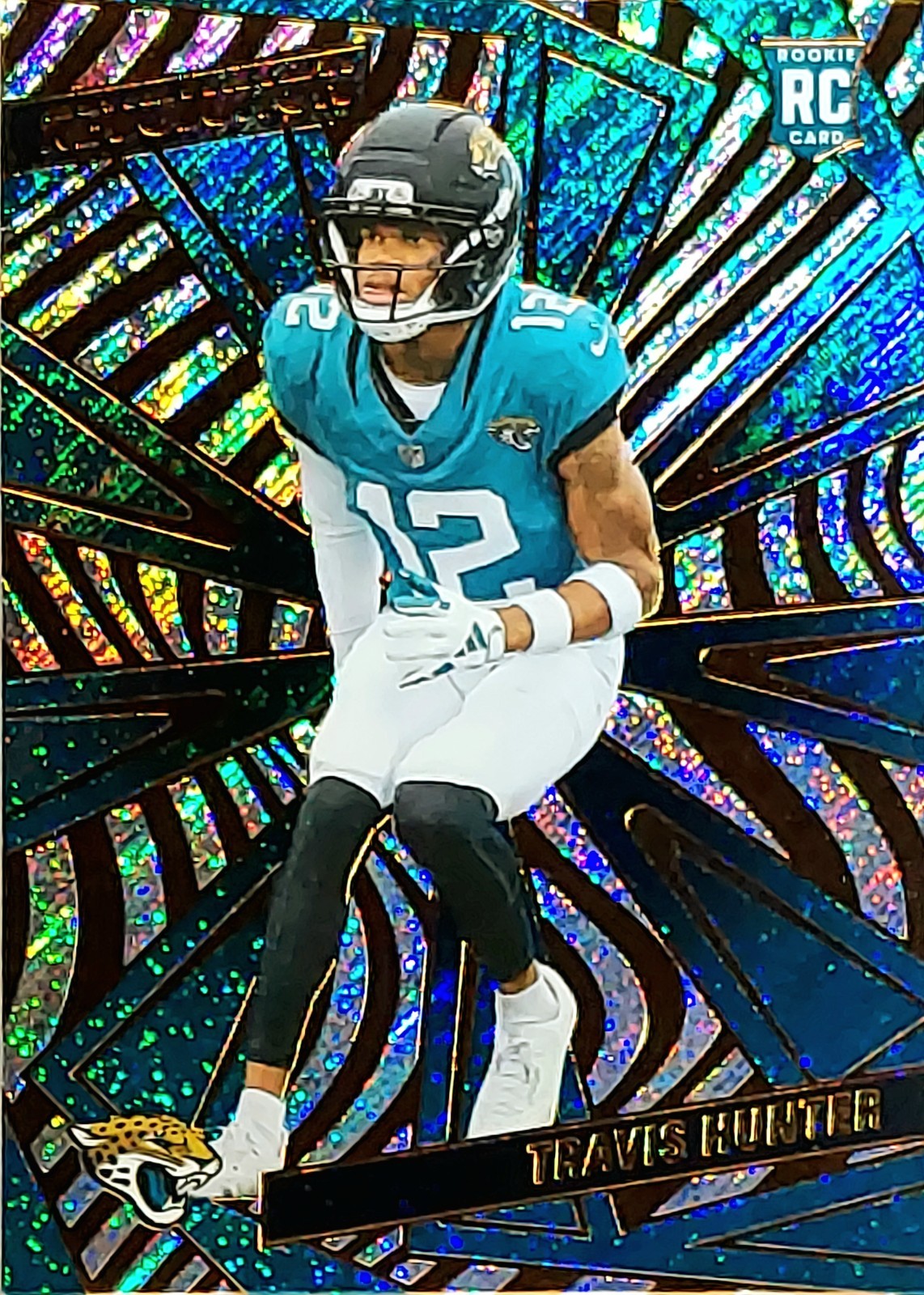 2025 Panini Revolution Football Sparkle Travis Hunter RC #242 JAGUARS