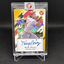 2025 Topps Pristine - Autographs Tony Perez Gold Pristine Pulsar Refractor /50 