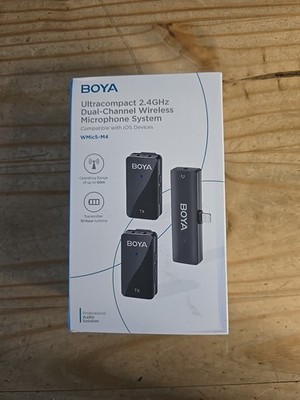 Wireless Microphone System iPhone iPad iOS Clip On Mic BY-WMic5-M4 Boya Lavaleir