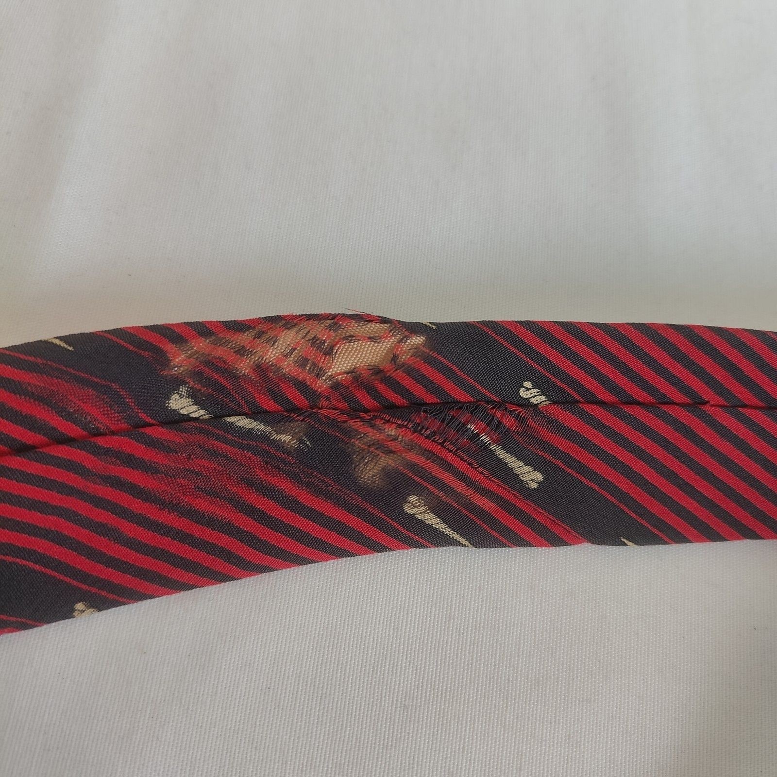 Red Brown Regent Stripe Pattern — view 5