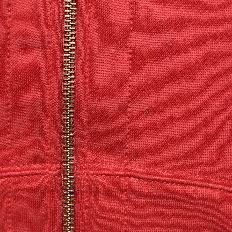 Vintage Polo Ralph Lauren Full Zip Hoodie Sweatshirt Mens XL Red Heavyweight - Image 4 of 4